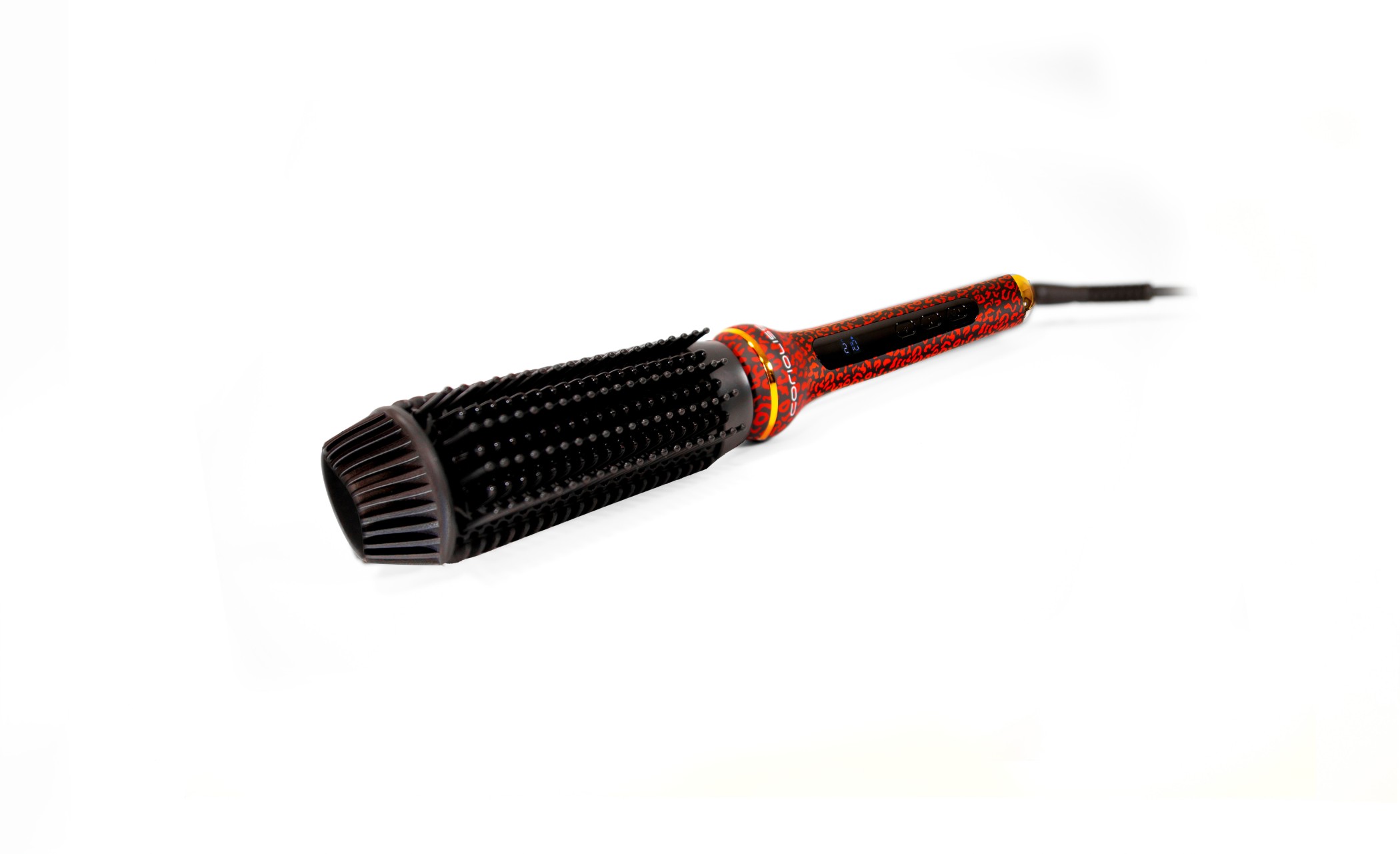 PLANCHA C3 RED LEOPARD  + CEPILLO HOT BRUSH KIT CORIOLISS