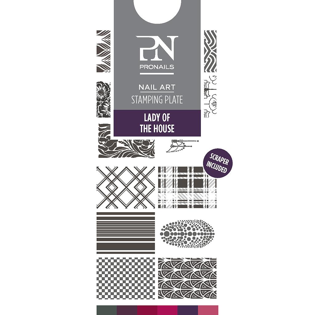 PN Placa Estampado Lady Of The House + Raspador hasta fin de existencias