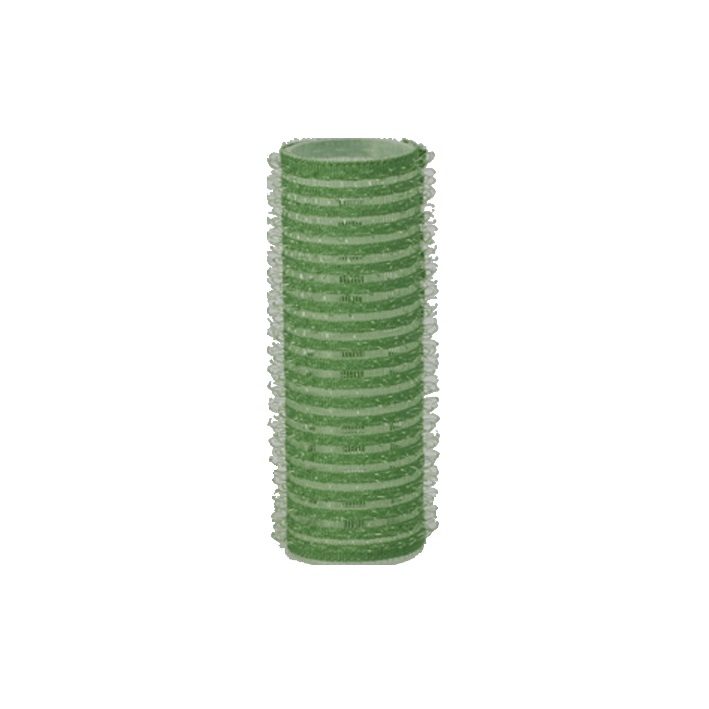 BUCLE RULO ADHERENTE 21 mm VERDE 6 uds