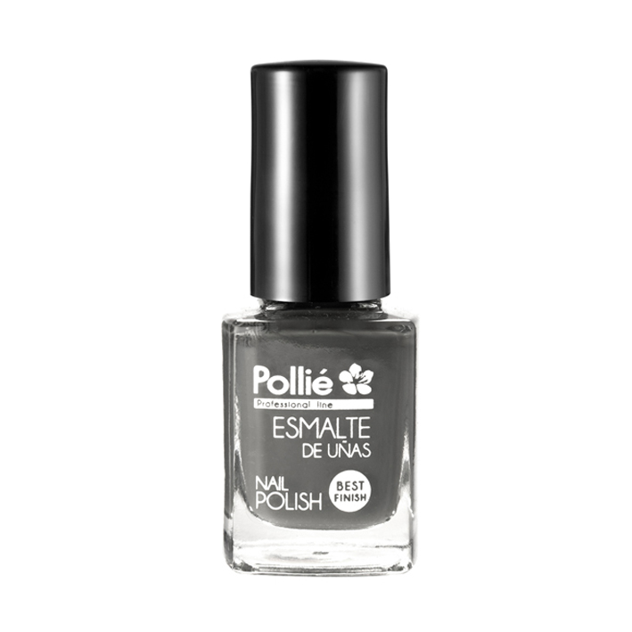 ESMALTE UÑAS gris mate 12ml POLLIE cx3