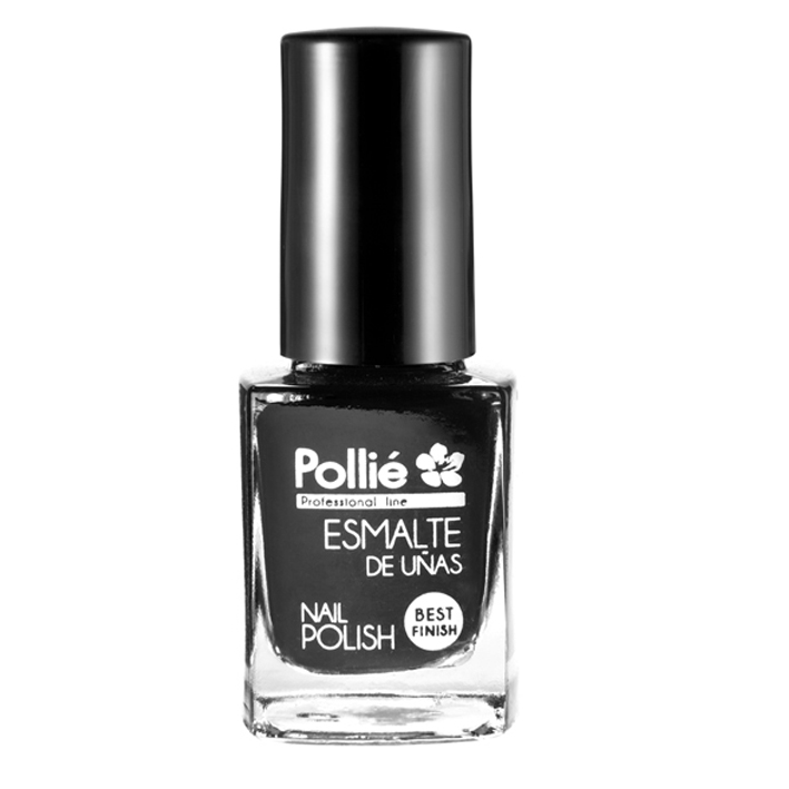 ESMALTE UÑAS negro 12ml POLLIE cx3