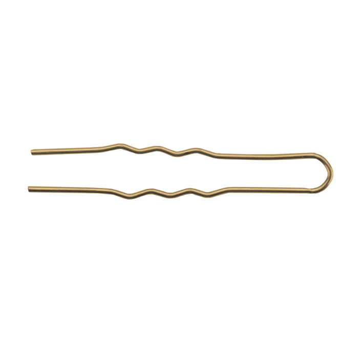 HORQUILLA INVISIBLE RUBIO PEQUEÑA 4cm 20 uds sin bolita cx30