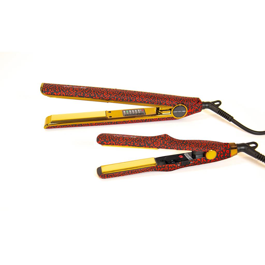 PLANCHA C1 RED LEOPARD + PLANCHA VIAJE C-TRIP KIT CORIOLISS