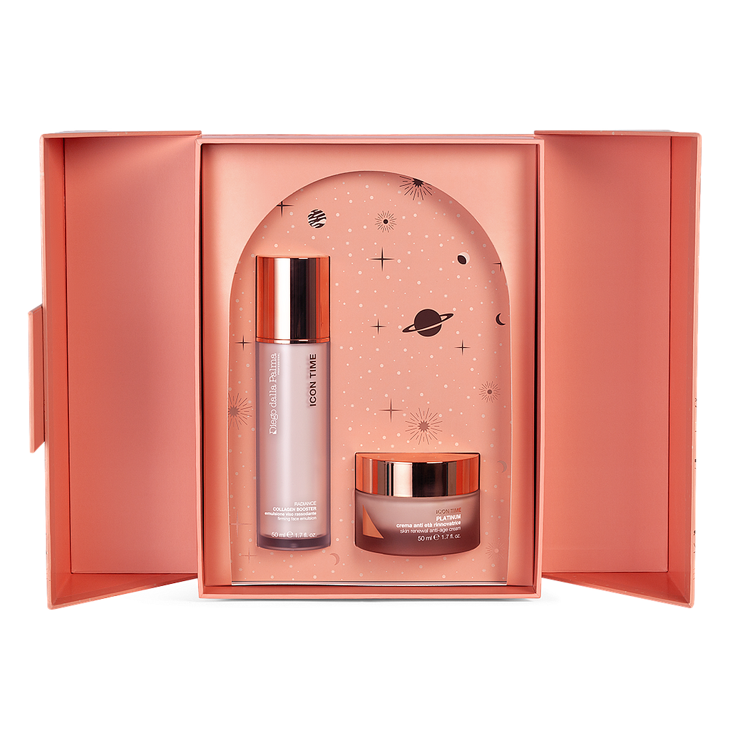 DDP ICON TIME Kit antiedad (crema renovadora 50ml + serum Collagen Booster 50ml)