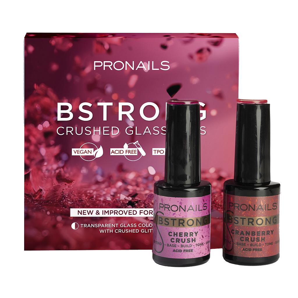 PN BSTRONG GEL LED CRASHED GLASS SET 2uds. EDICION ESPECIAL